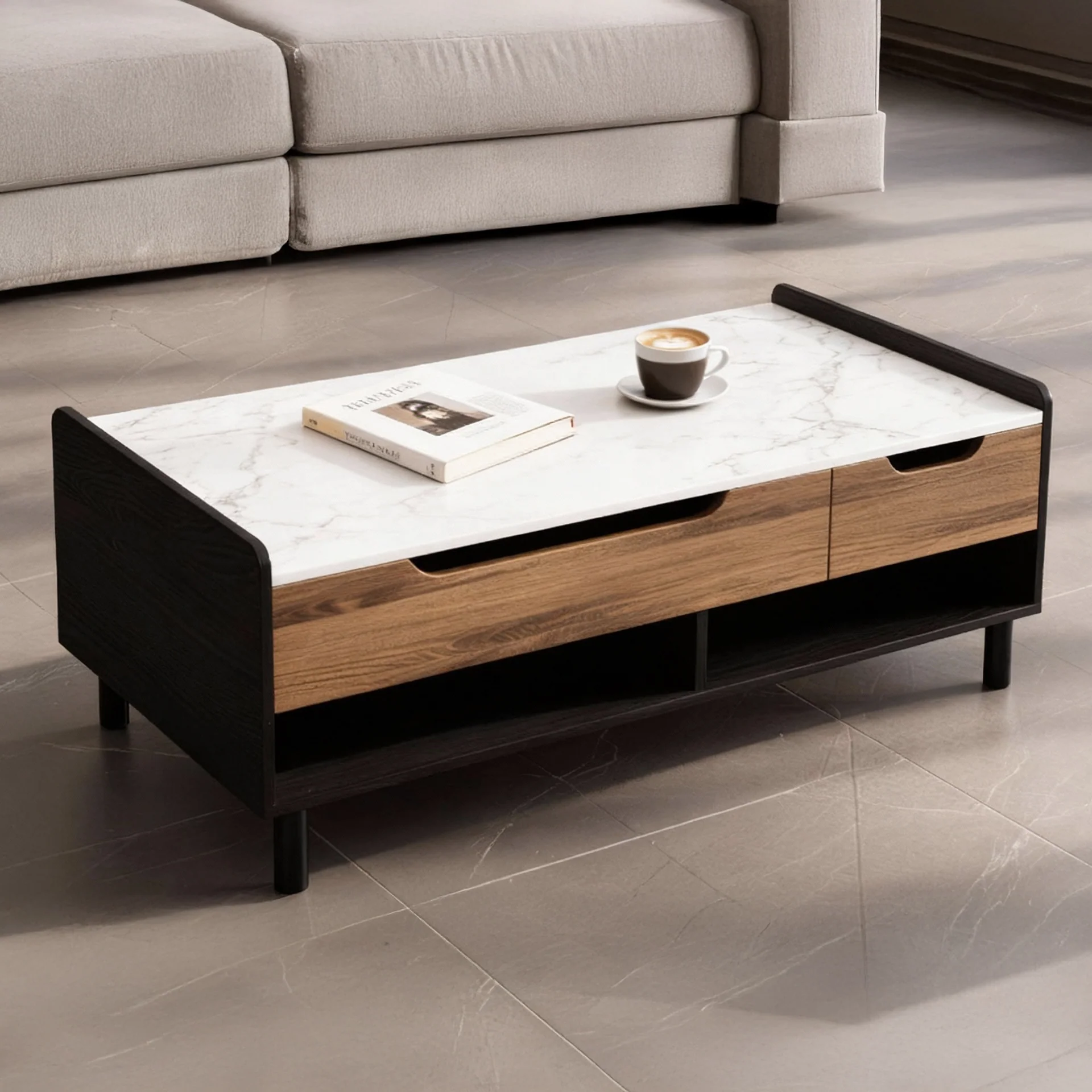 Grovyn Rectangle Coffee Table with Lift Top